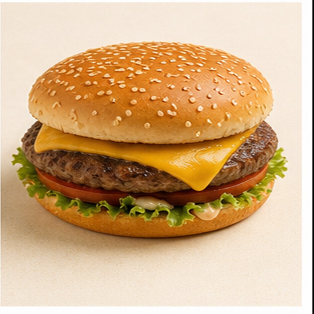 single cheese burger